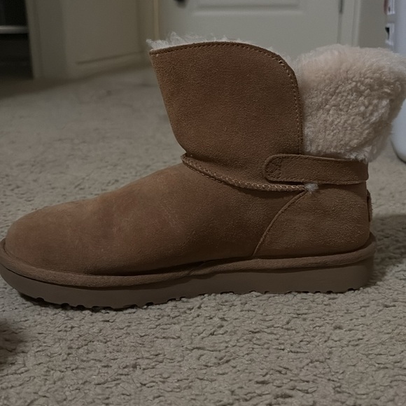 Ugg Mini Suede Boots with Buckle - Picture 6 of 7